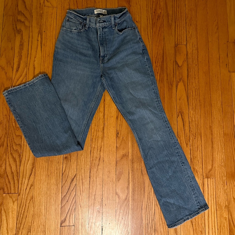 Abercrombie & Fitch Classic Blue Straight-Leg Jeans